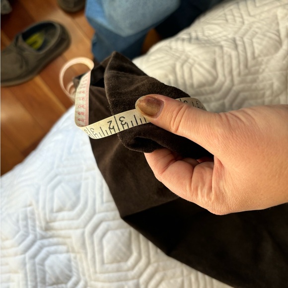 Vintage Midrise Straight Leg Brown Suede Pants - Picture 6 of 7